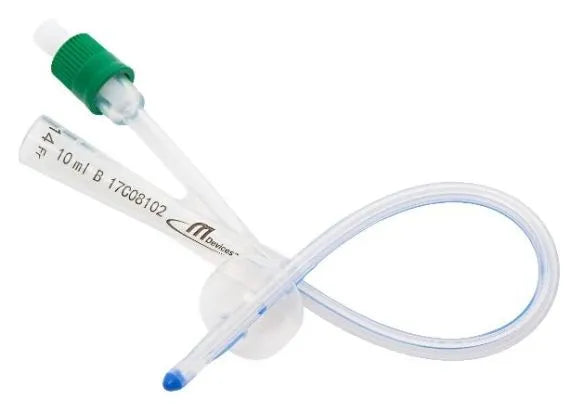 MDevices 2-Way Foley Catheter, 23cm with 10mL Balloon - Female 14FR