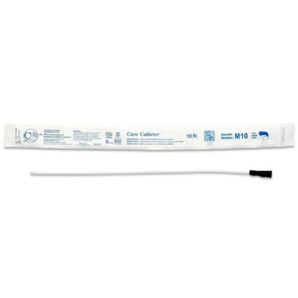 Cure Catheter Uncoated Straight Tip Male Sterile 40cm M10: CH/FR10 (Diameter:3.3mm) (30pkt)