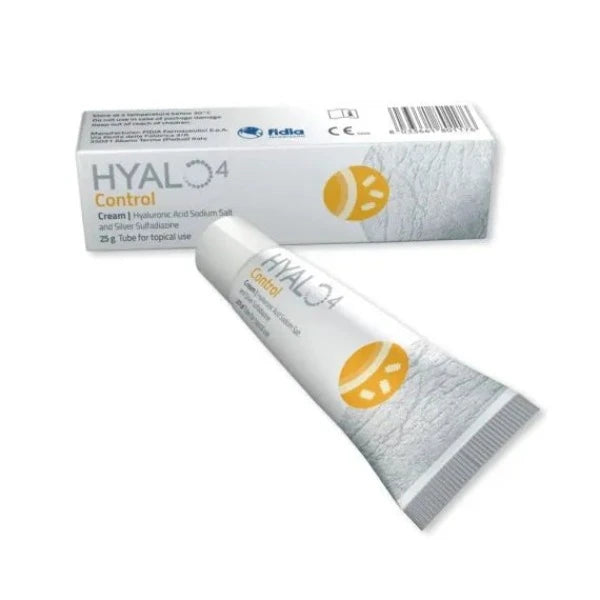 HYALO4 Control Cream 25g: Wound healing cream with hyaluronic acid and antimicrobial properties, 25g.