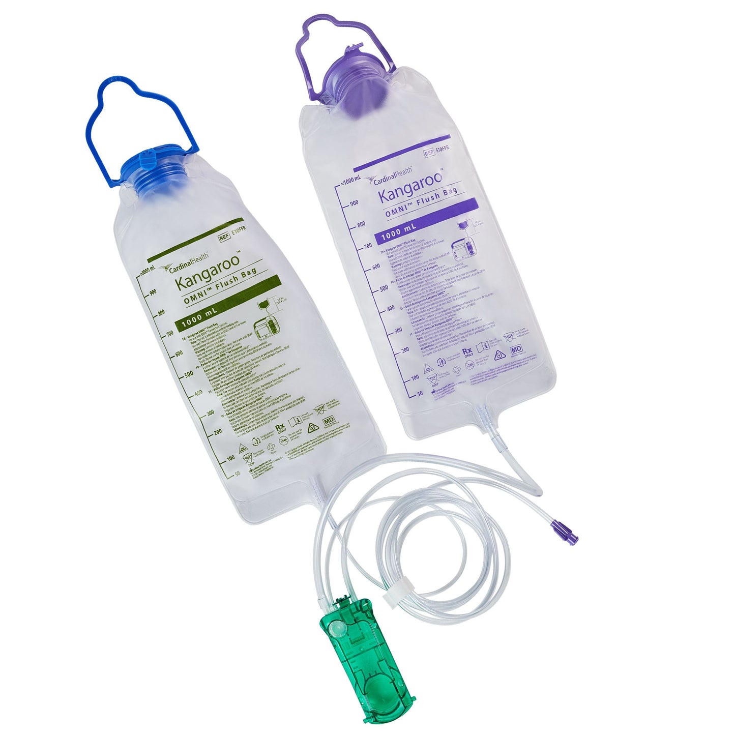 Kangaroo OMNI 1000ml Non-Sterile Thick Formula Feeding Set with Flush Bag - Box of 30
