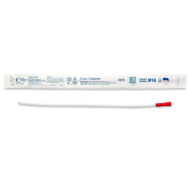 Cure Catheter Uncoated Straight Tip Male Sterile 40cm M12: CH/FR12 (Diameter:4mm) (30pkt)