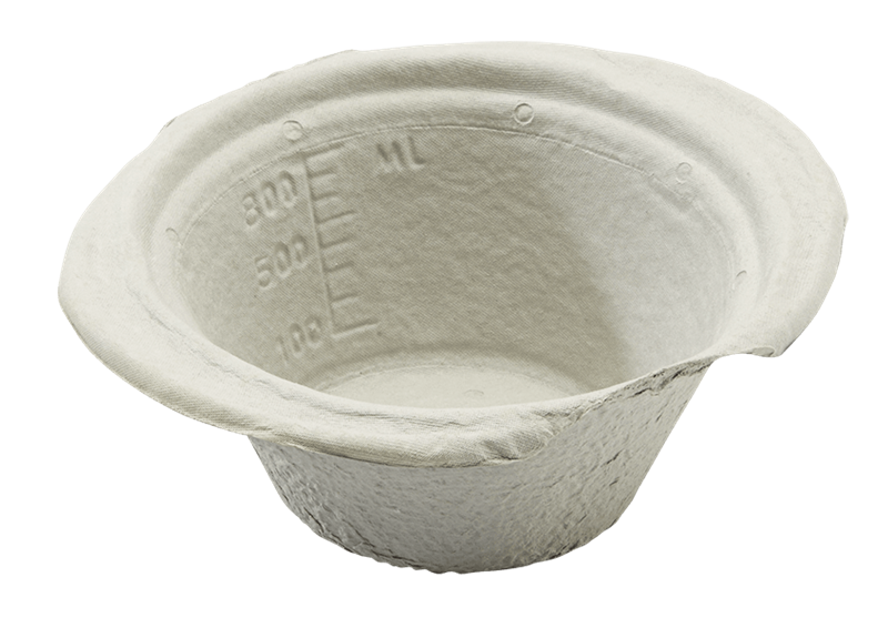 Vernacare General Purpose Bowl – 1L Capacity, Single Use, Made from Recycled Paper, Box of 200