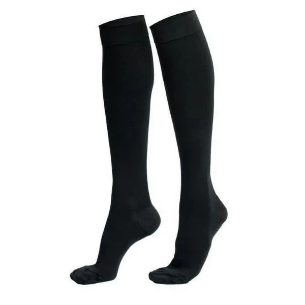 MicroFiberline Socks for Women Class 1 Compression (Travel Socks)  Black