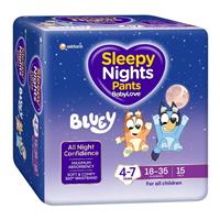 BabyLove SleepyNights Pants Size 4-7 years: (18-35Kg) (15pkt)