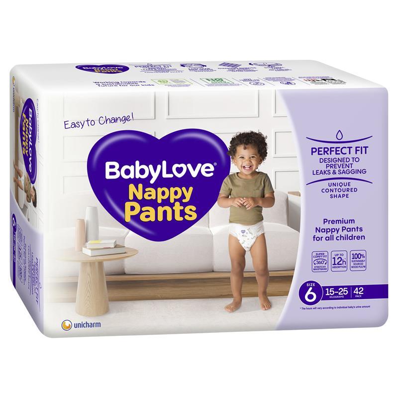 BabyLove Nappy Pants Size 6 Size 15-25kg - 42 Pack
