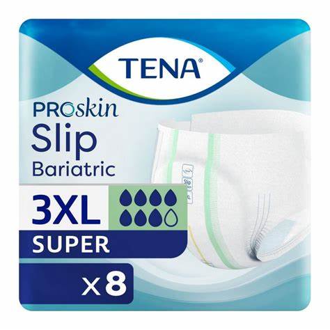 TENA ProSkin Slip Bariatric  Super 3XL - 3080ml, 173-243cm (8pkt)