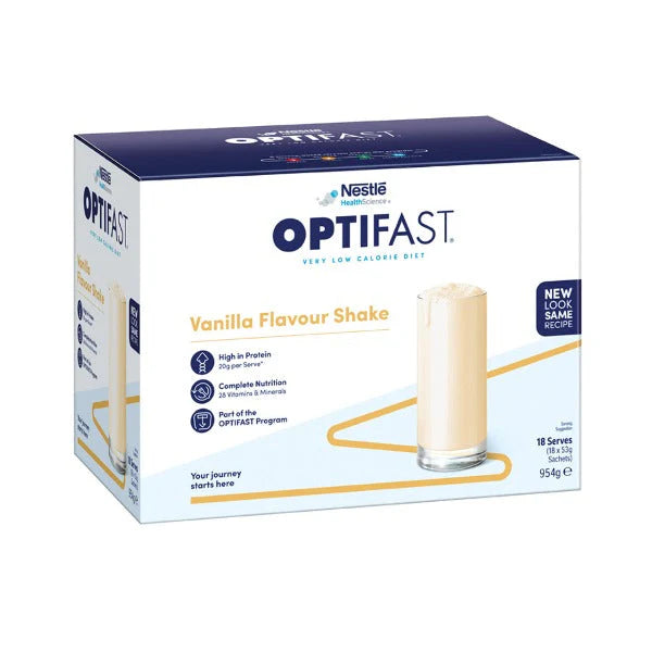 OPTIFAST VLCD Shake, Vanilla (53g x 18 Sachets)