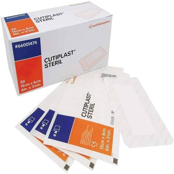 Cutiplast Steril Fabric Island Dressing Size 7.2 x 5cm - Box/100