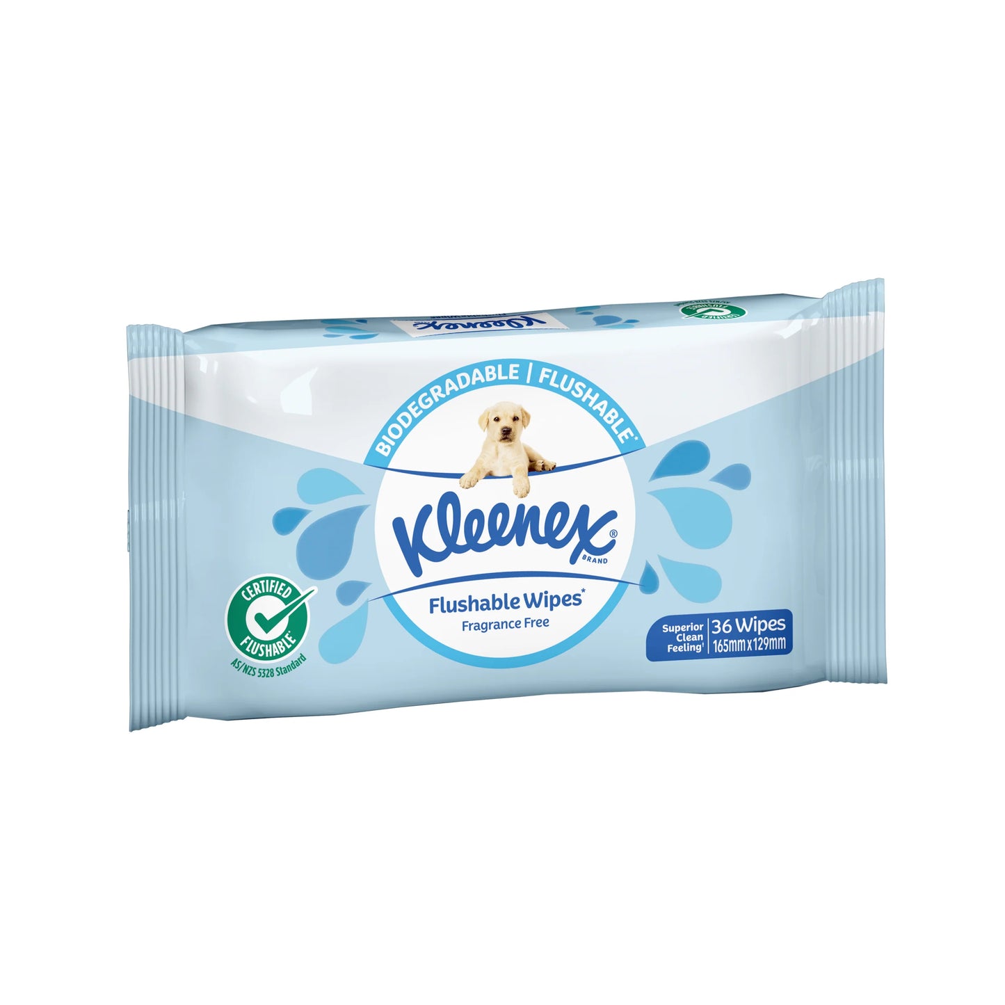 Kleenex Flushable Wipes Fragrance Free Size Each (36 wipes)