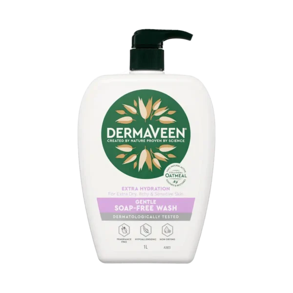 Dermaveen Extra Hydration Gentle Soap Free Wash Size 1 L