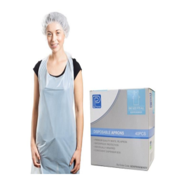 Apron Disposable Individually Wrapped - Pack of 40