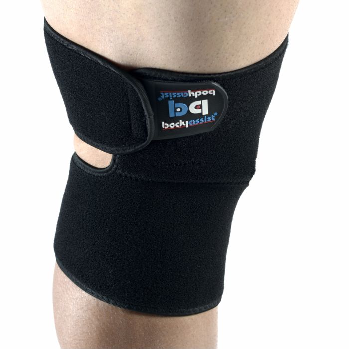 Bodyassist Knee Wrap W/Gel Pat Buttress Black