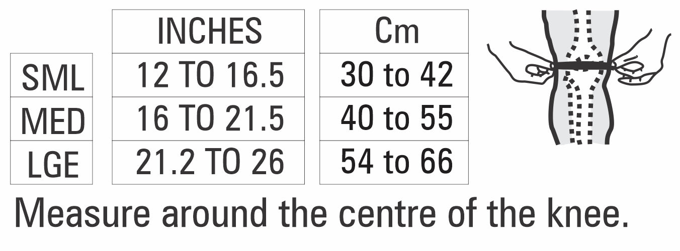 Bodyassist Deluxe Thermal X-Lock Knee Wrap