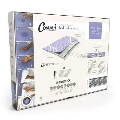 Conni Reusable Bed Pad with Tuck-ins