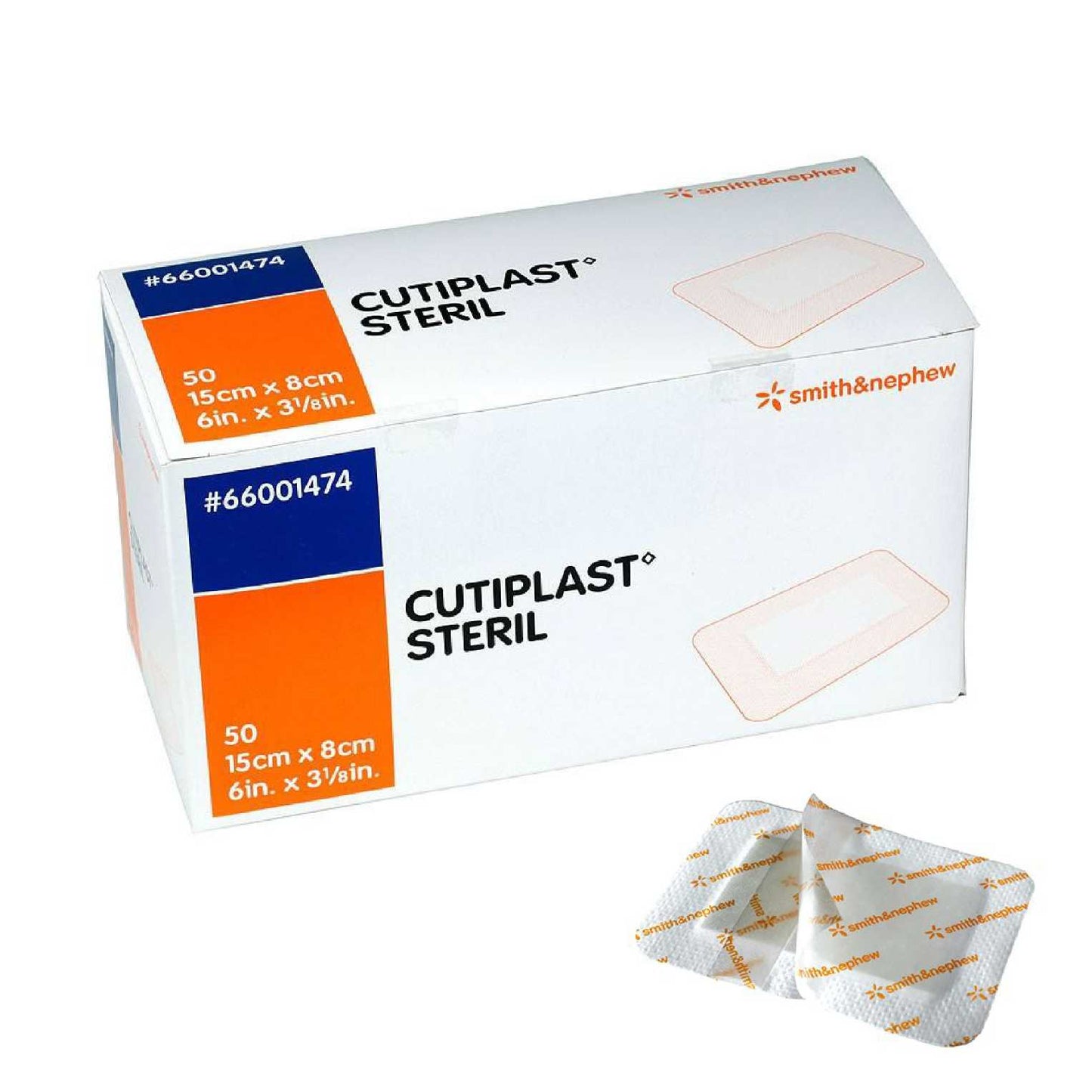 Cutiplast Steril Fabric Island Dressing 10 x 8cm - Box/50