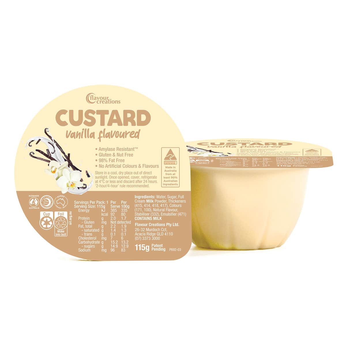 Custard - Flavour Creations Chocolate - 115g