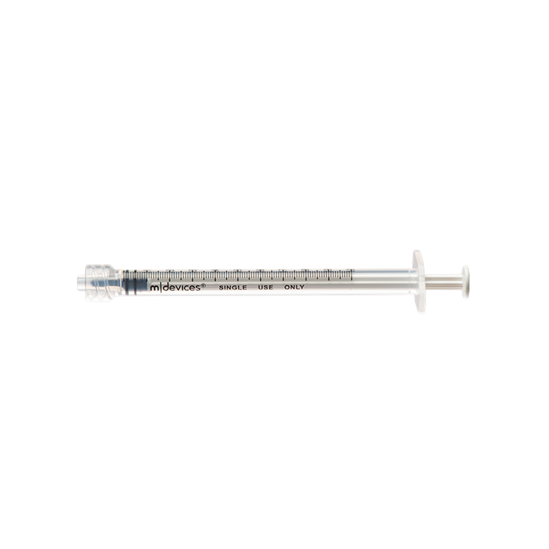 Luer Lock Syringe without Needle Size 1ml - Low Dead Space - Box/100