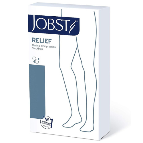 JOBST Relief Waist High: Class 2: 20-30mmHg (Beige) Open Toe