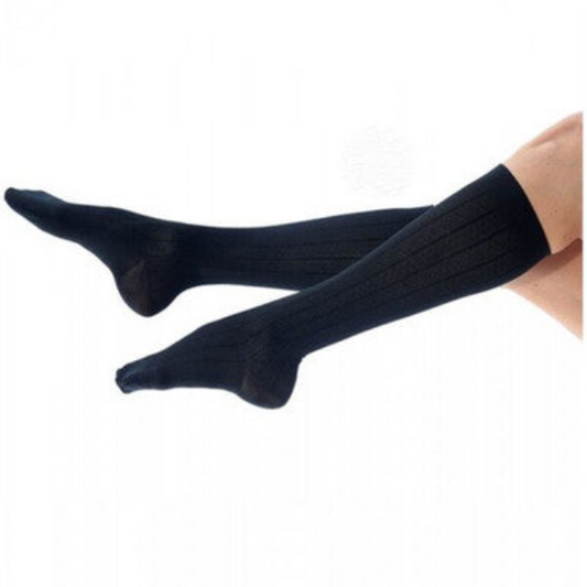 MicroFiberline Socks for Men Class 2 Compression (Travel Socks) Color Black