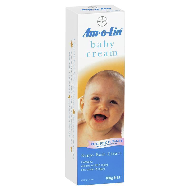 Applying Amolin Baby Cream, gentle and non-greasy formula