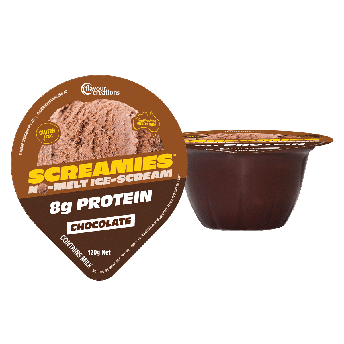 Protein SCREAMIES No-Melt Ice-Scream (12) Flavour Salted Caramel