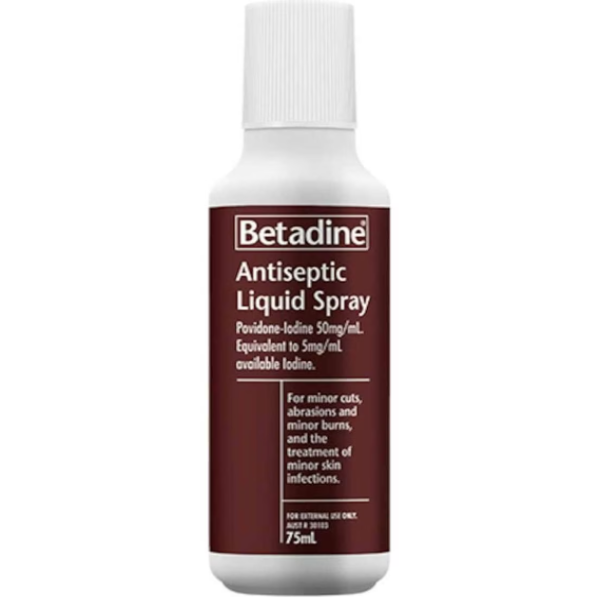 Betadine Antiseptic Liquid Spray Size 75ml