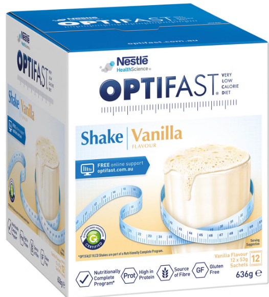 OPTIFAST VLCD® Milk Shake (12s) Chocolate (53g x 12 Sachets)
