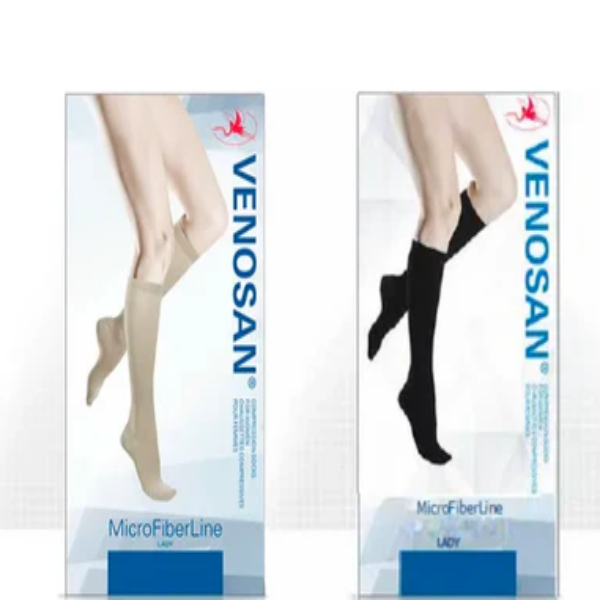 MicroFiberline Socks for Women Class 1 Compression (Travel Socks)  Beige