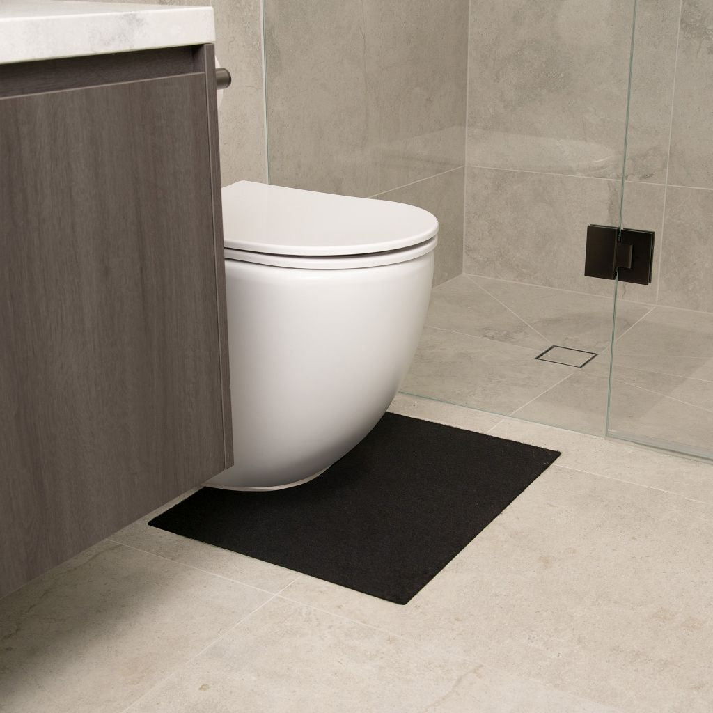 Staydry Low Profile Toilet Mat Black