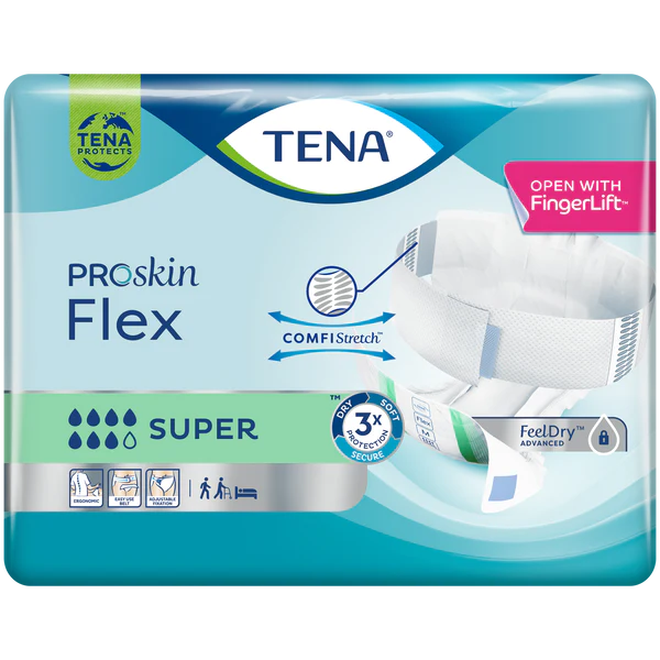 TENA ProSkin Flex Super Size XLarge - 2034ml, 105-153cm (30pkt)