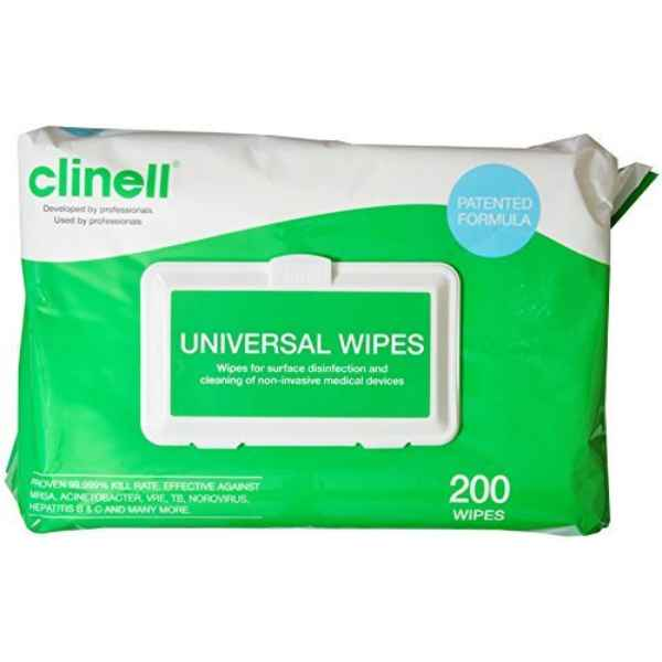 Clinell Universal Disinfecting Wipes - 200 Wipes