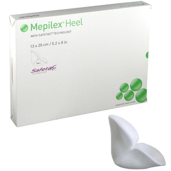 Mepilex Heel Foam Wound Dressing Size 13cm x 20cm - Box/5
