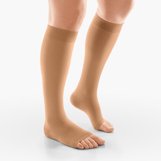 Venosan 6001 Below Knee Long Class 1 Compression Stockings - Beige Type Closed Toe