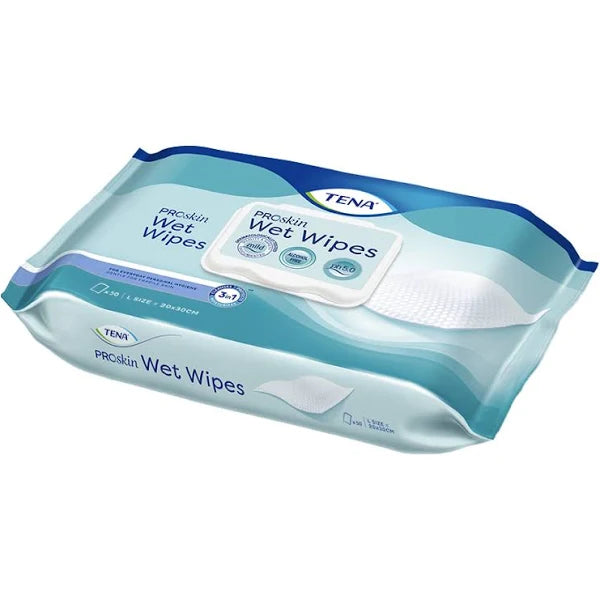 Tena ProSkin Wet Wipes Plastic Free