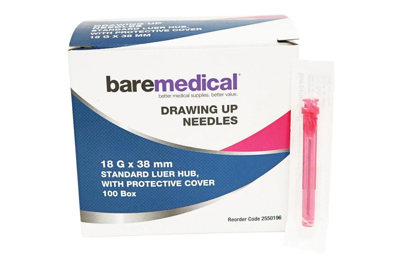 Baremedical Drawing Up Needle 18G x 38mm