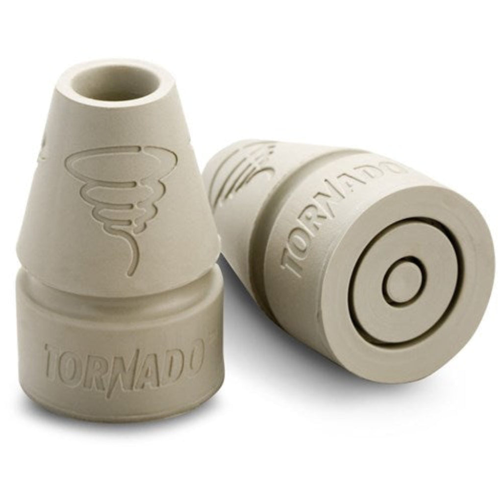 CareQuip crutch tip 22mm grey jumbo replacement tip with deep profile base.