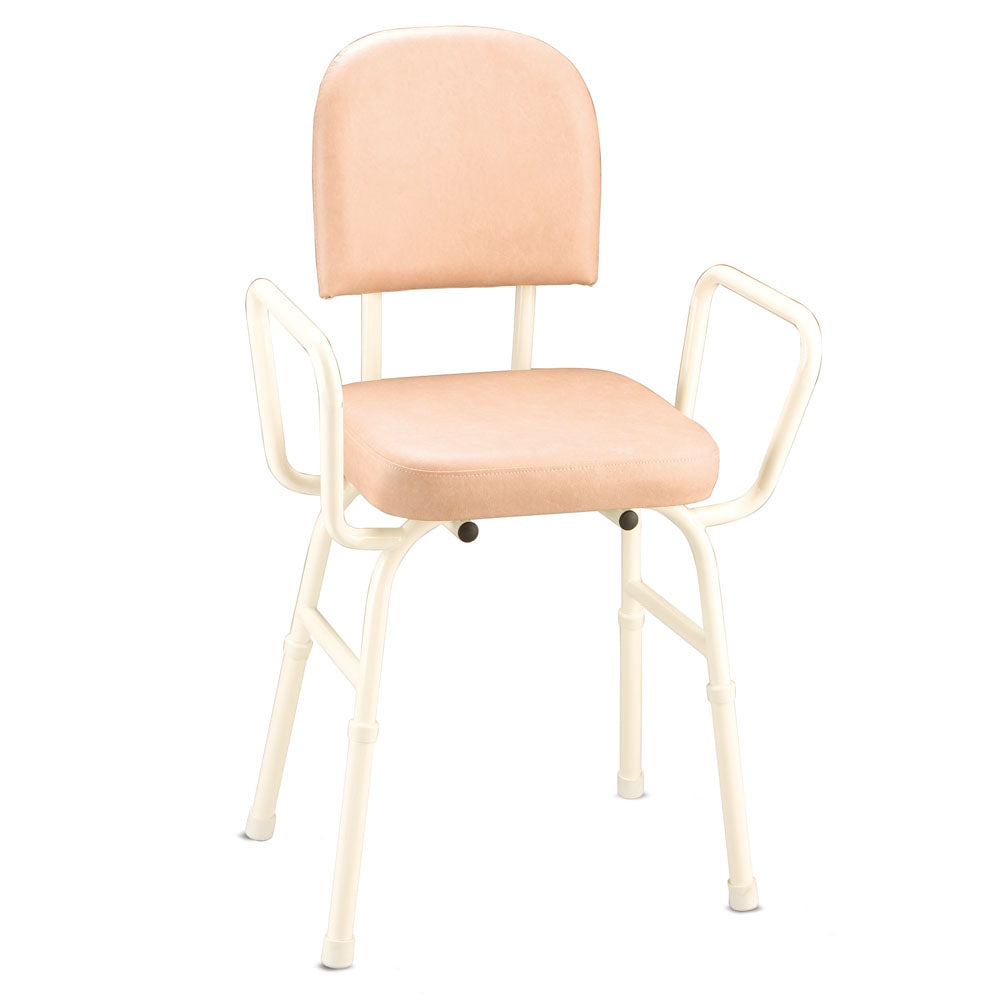 CareQuip Kitchen Stool Champagne Vinyl