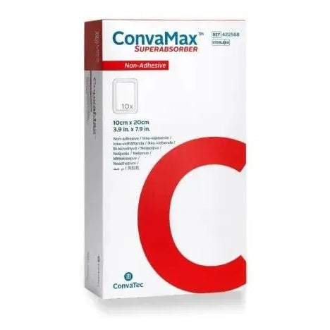 ConvaMax Superabsorber Non-Adhesive Foam Dressing (Box of 10)