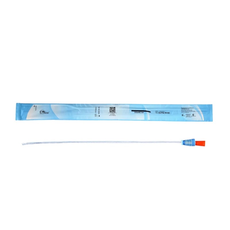 Cure Ultra Catheter Pre-Lubricated Coude Tip FG16 Male 40cm Orange (Box of 30)