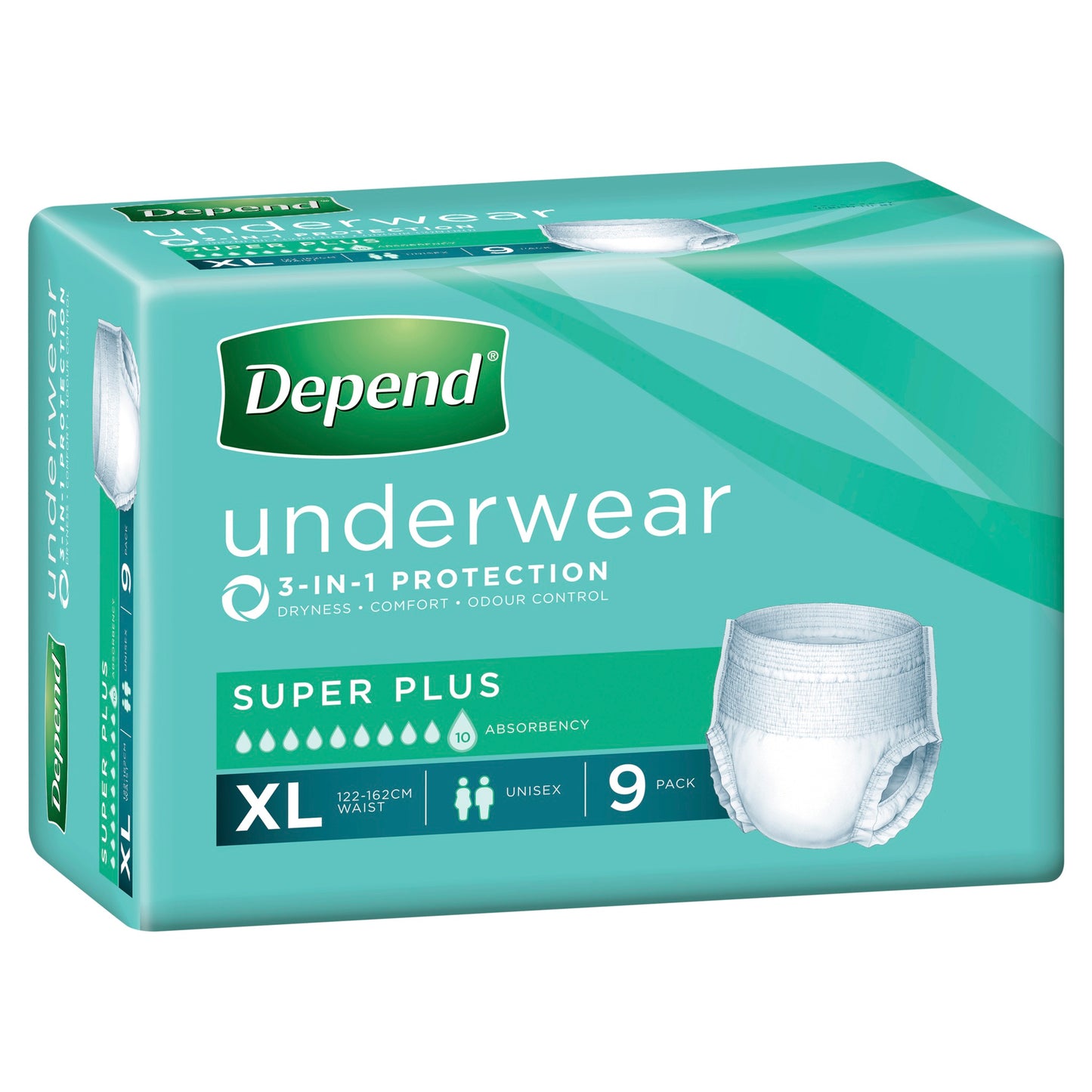 Depend Unisex Underwear Super Plus