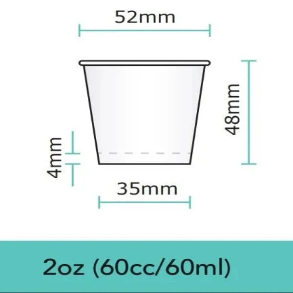 Paper Medicine Cup 60ml – Pack of 2000