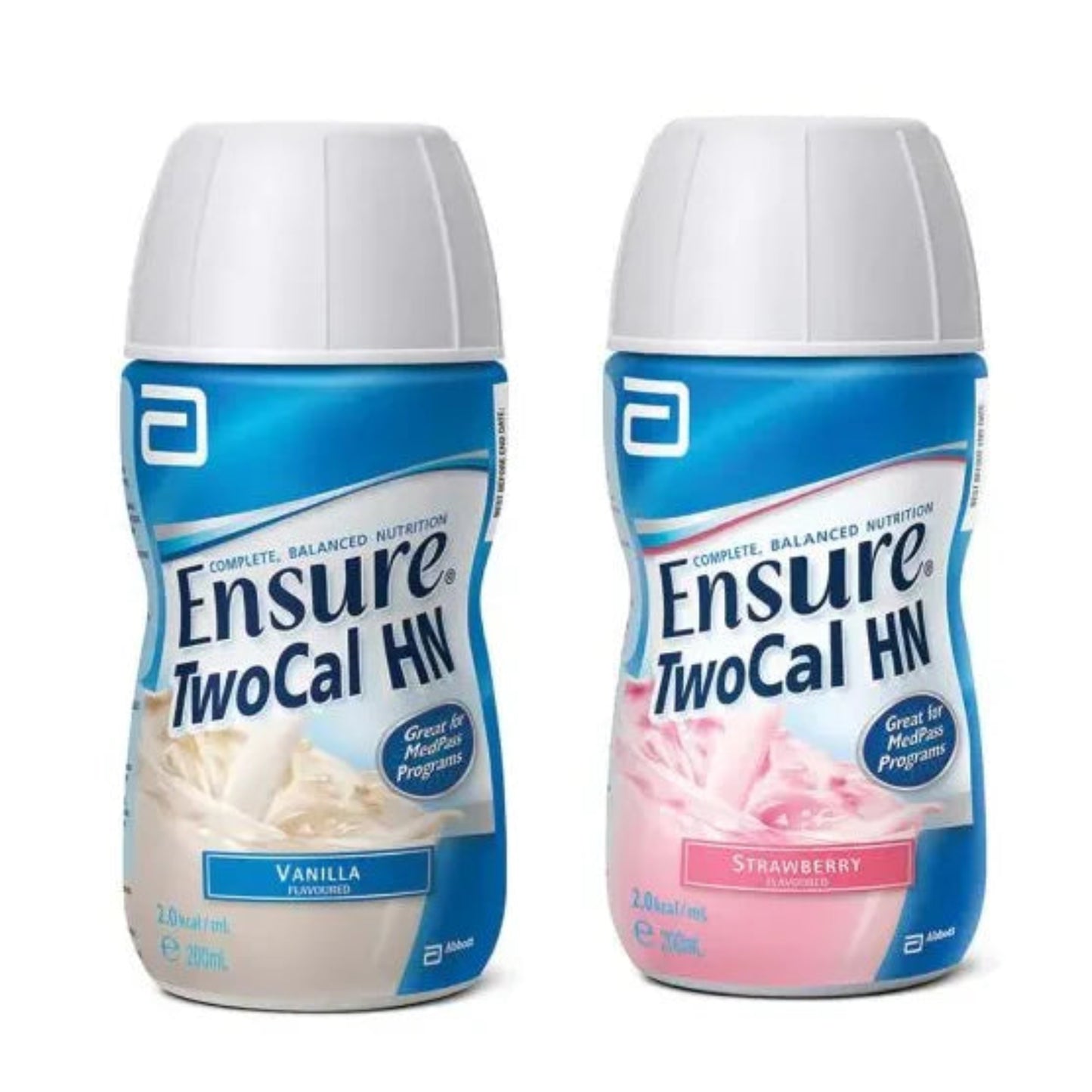 Ensure TwoCal HN Vanilla and Strawberry – High Energy & Protein Nutritional Supplement (200mL)