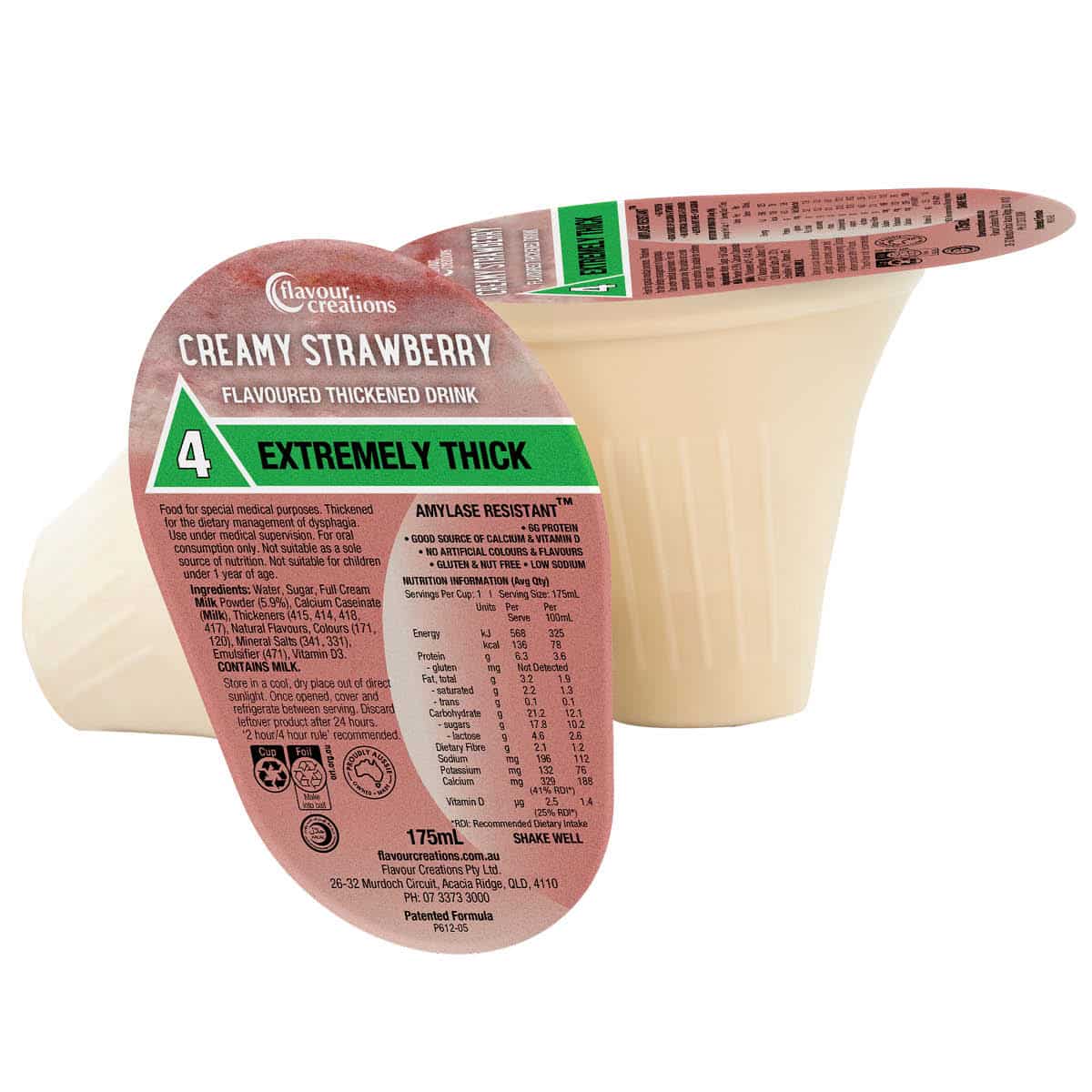 Flavour Creations Creamy Strawberry Thickened Drink