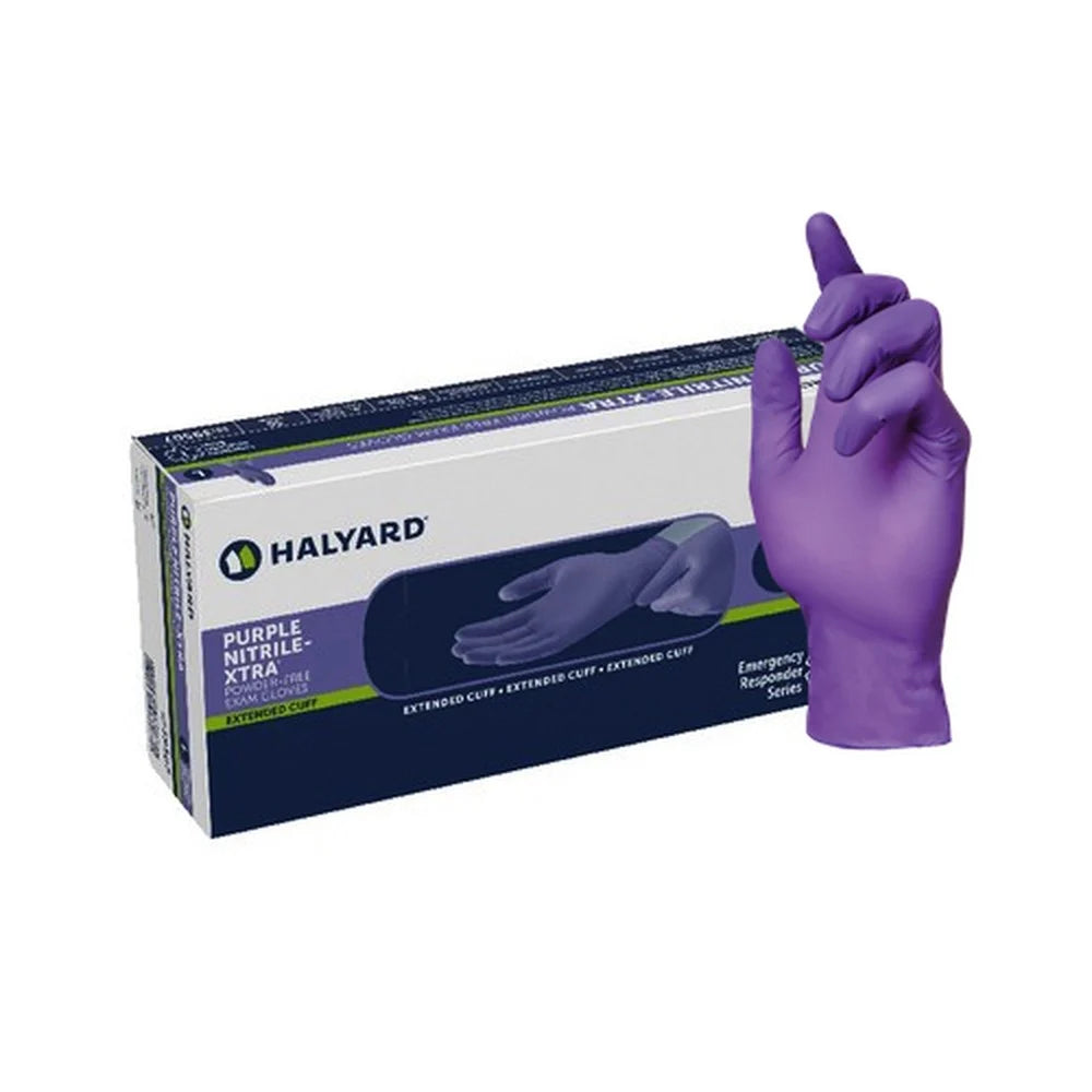 Halyard Purple Nitrile-Xtra Powder-Free Examination Gloves (Box of 50)