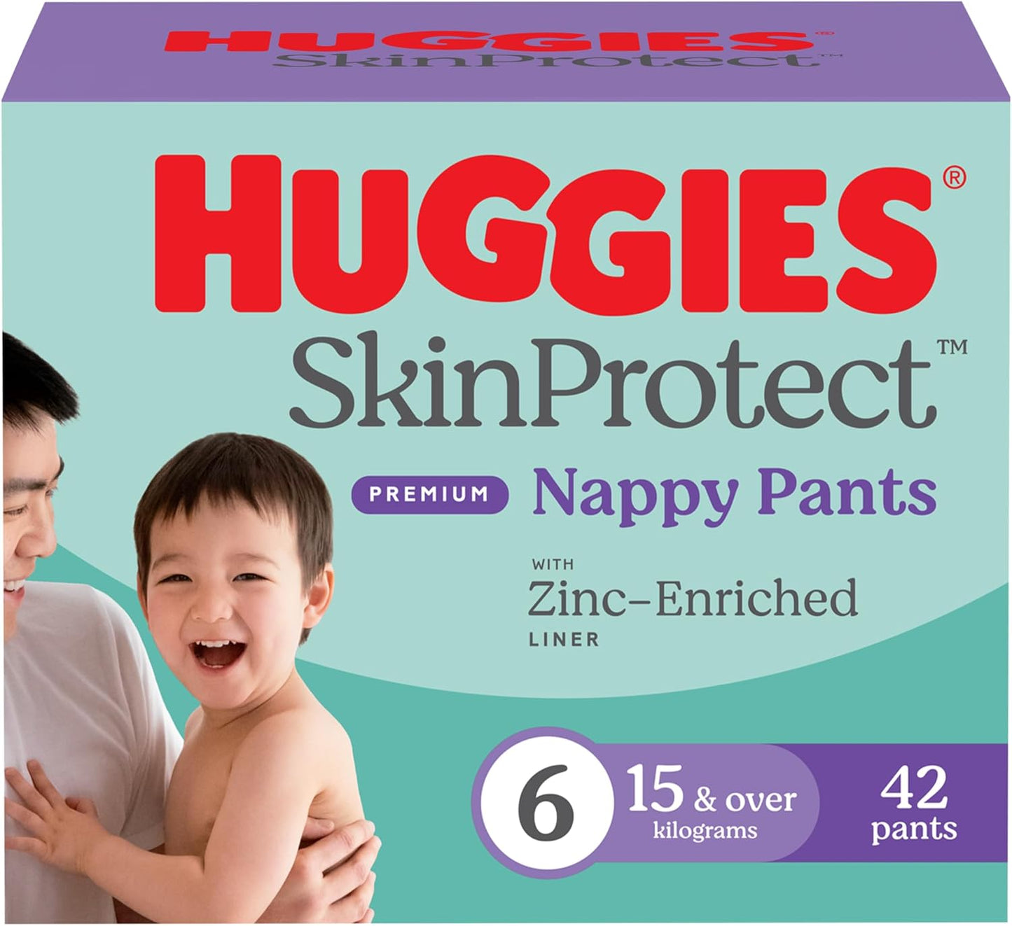 Huggies Skin Protect Nappy Pants Size 6 (42pkt)