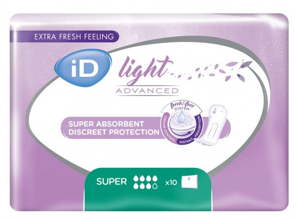 iD Light Advanced Pads Extra - 500ml, 340mm (10pkt)