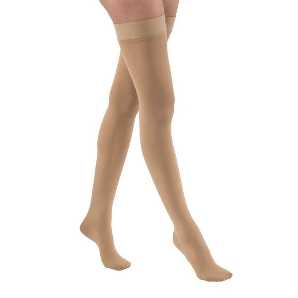 JOBST RELIEF Thigh High Beige 20-30mmHg Open Toe compression stockings for effective circulation support
