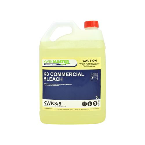 Kwikmaster K8 Commercial Bleach disinfecting surfaces in a commercial environment