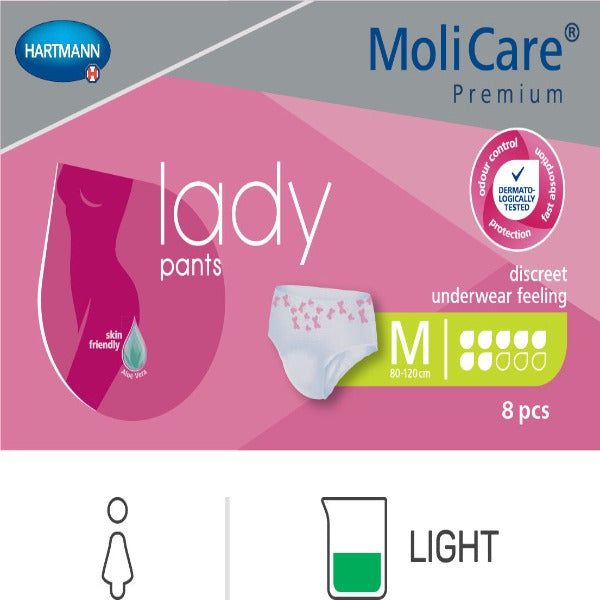 MoliCare Premium Lady Pants 7 Drop Size Medium - 1442ml, 80 - 120cm (8pkt)
