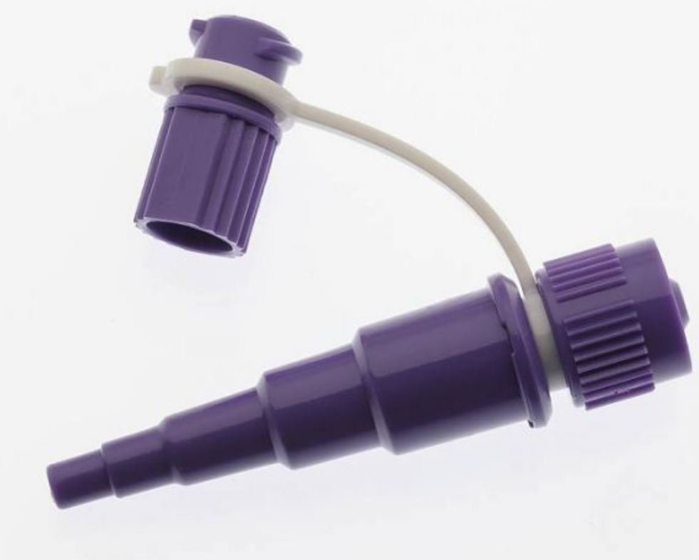 ENFit Syringe Set Transitional Adapter for Oral Tip Tube - Box of 50